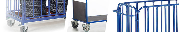 Chariot charge lourde à 2 plateaux en tôle galvanisée , Chariots à plateaux  : Cegequip, appareil de manutention et stockage