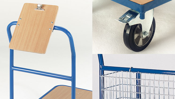 Roues et accessoires pour chariots