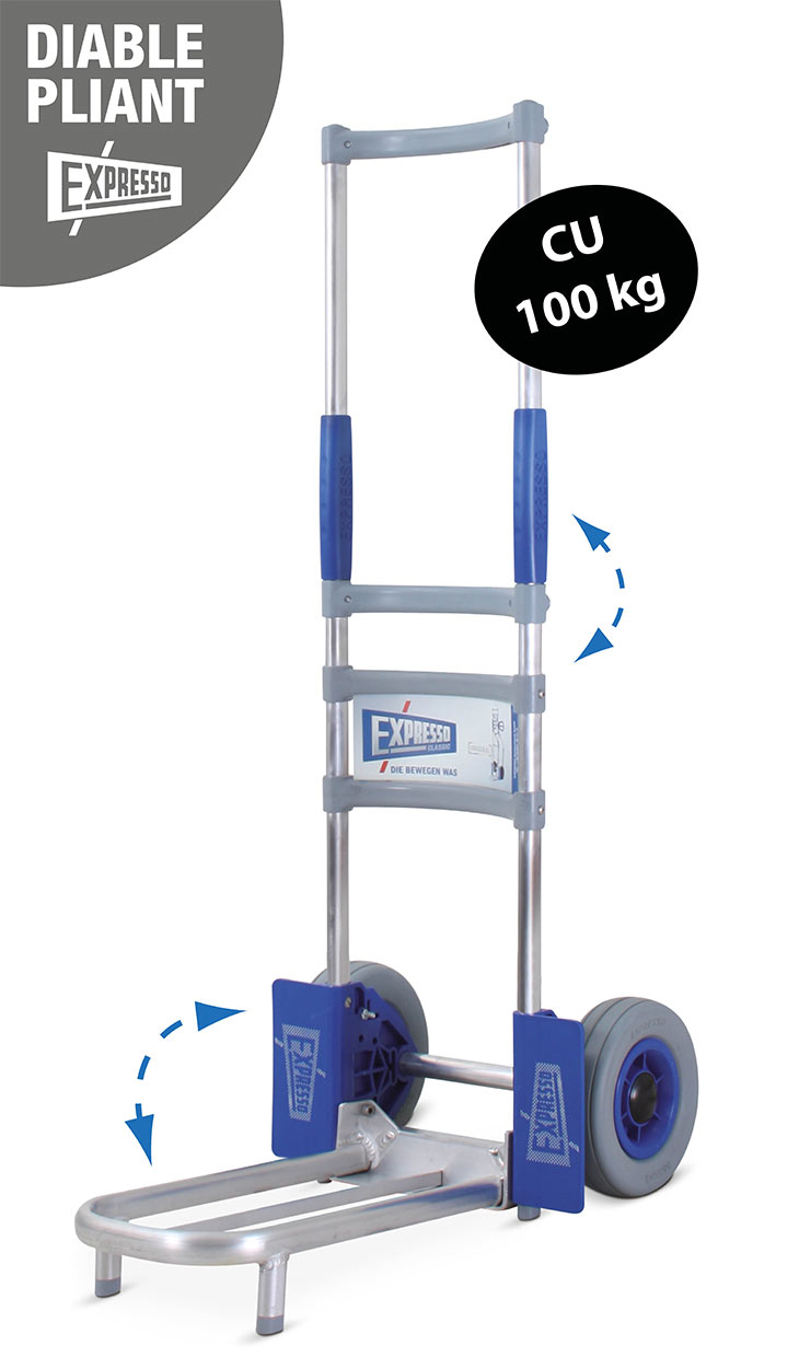 Diable pliable Expresso charge max. 150 kg